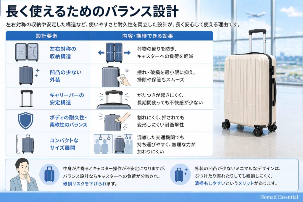 長く使えるためのバランス設計