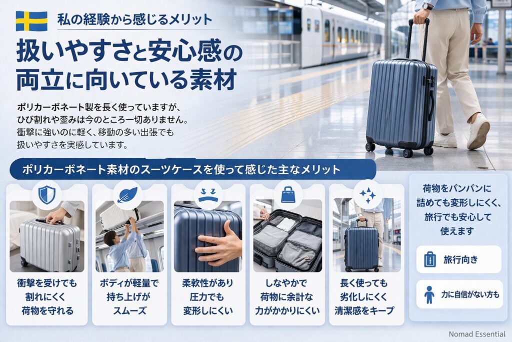 私の経験上「扱いやすさ」と「安心感」の両立に向いている素材