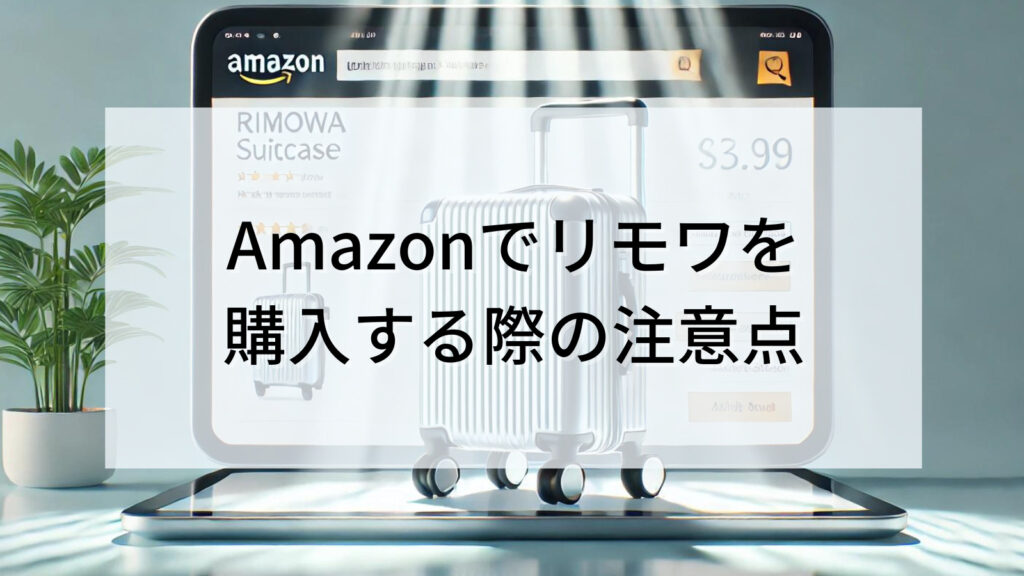 Amazonでリモワを購入する際の注意点