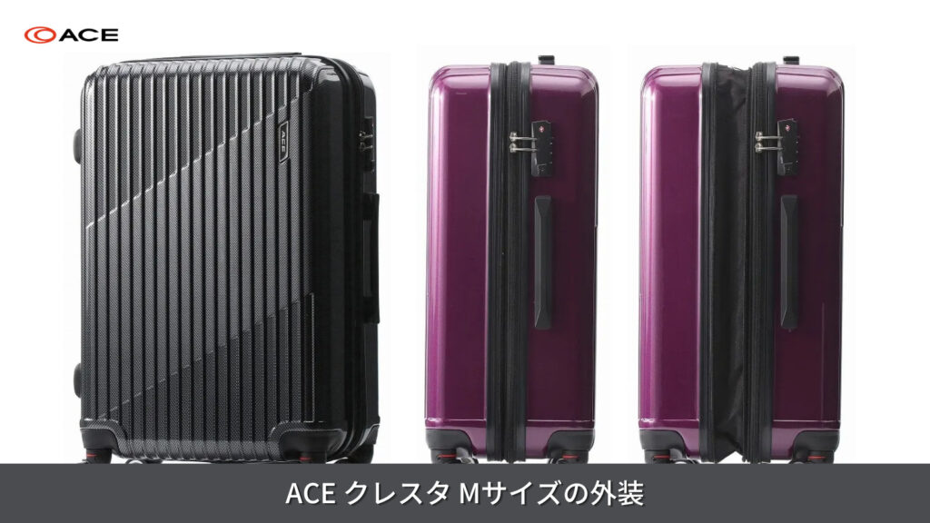 ACE クレスタ Mサイズの外装について