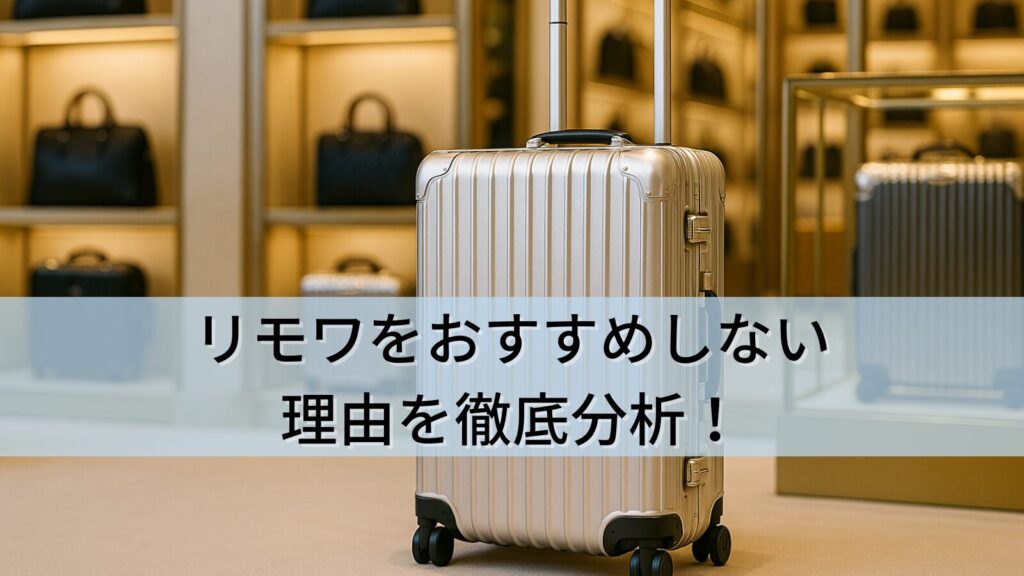 リモワをおすすめしない理由を徹底分析！