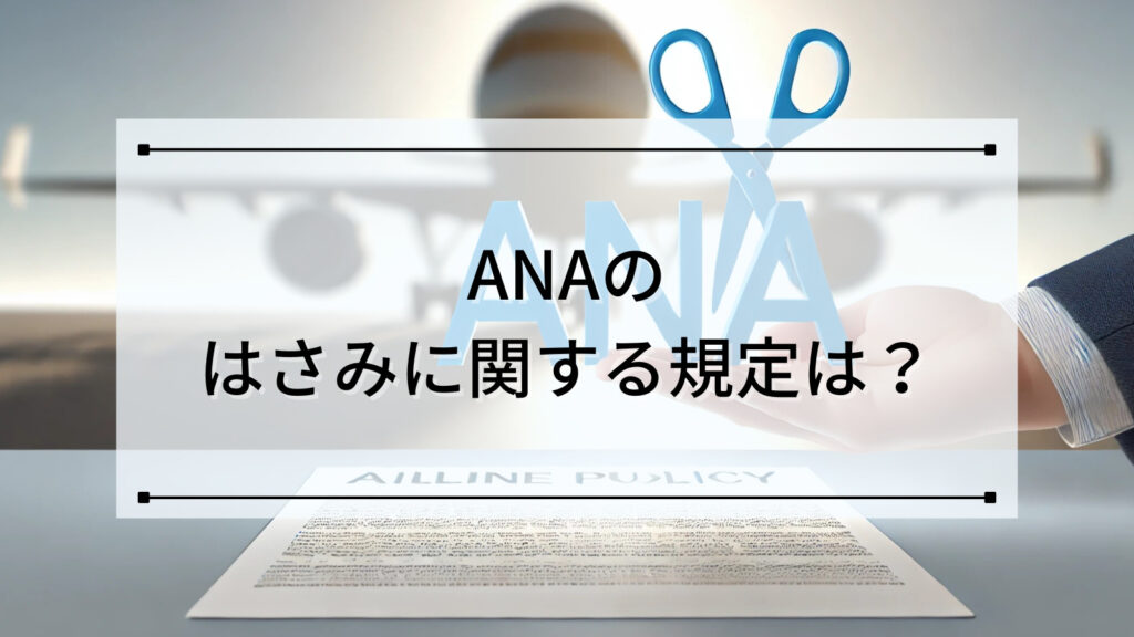 ANAのはさみに関する規定は？