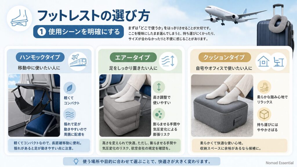 1. 使用シーンを明確にする