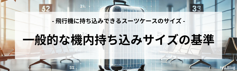 一般的な機内持ち込みサイズの基準