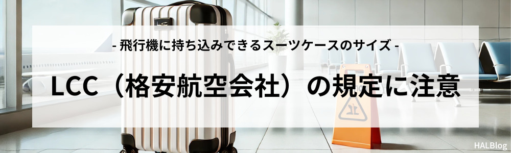 LCC（格安航空会社）の規定に注意