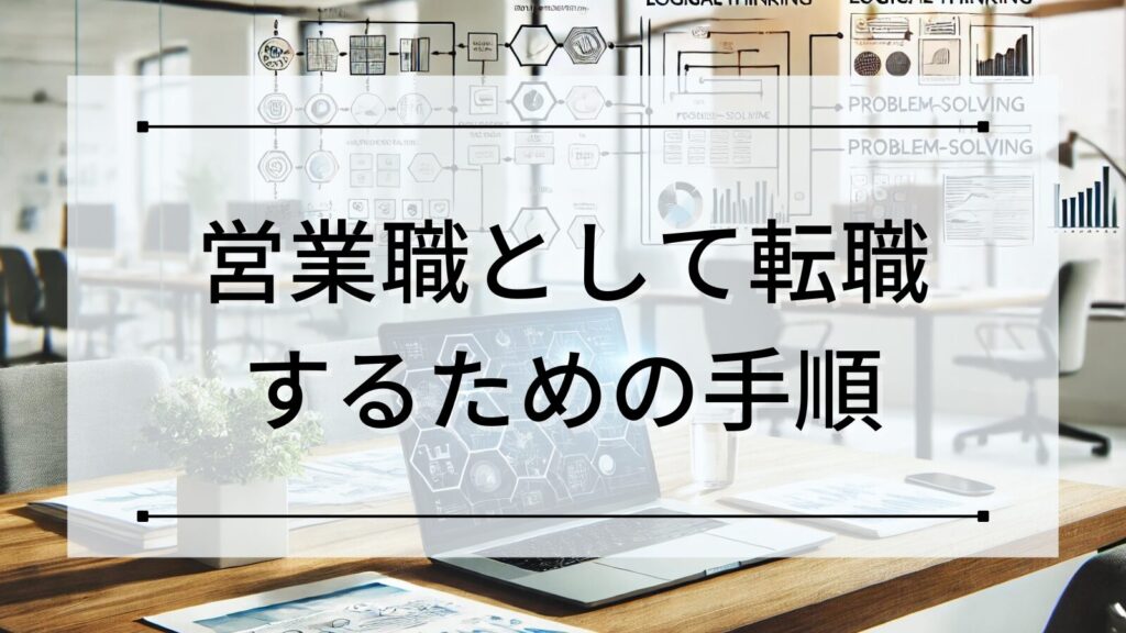 営業職として転職するための手順