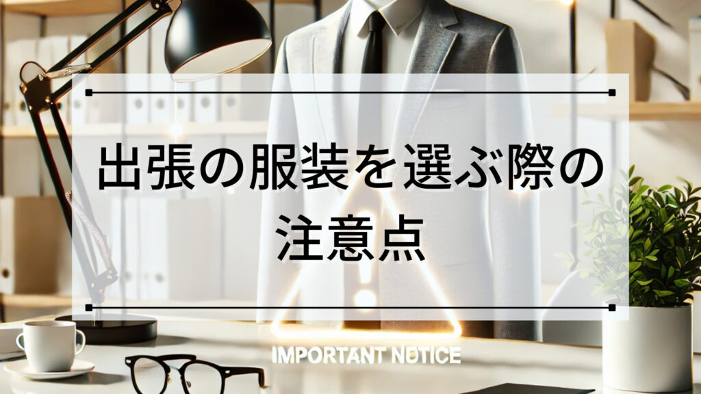 出張の服装を選ぶ際の注意点