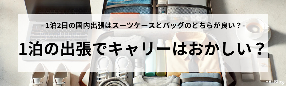 1泊の出張でキャリーはおかしい？