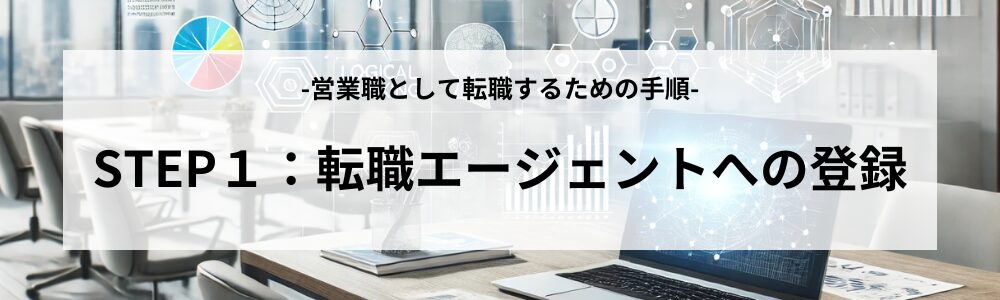 STEP１：転職エージェントへの登録