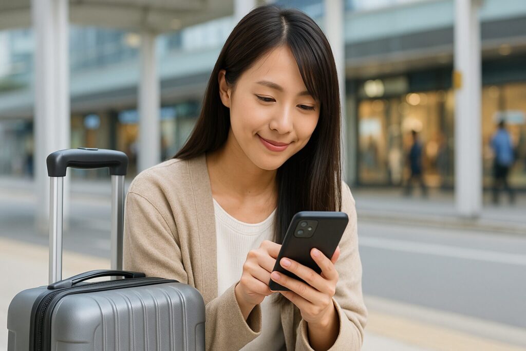 スマホ操作や荷物整理時に安心できる