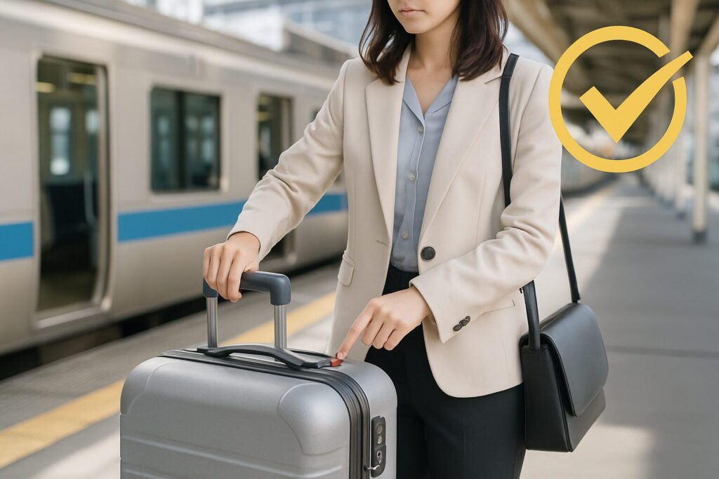 駅や電車内での安定性は大きなメリット!