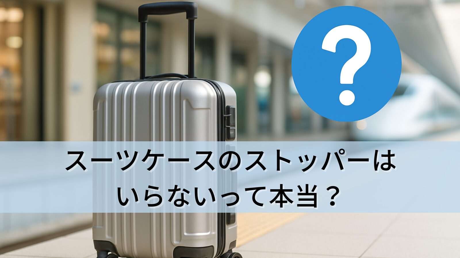 スーツケースのストッパーはいらないって本当？