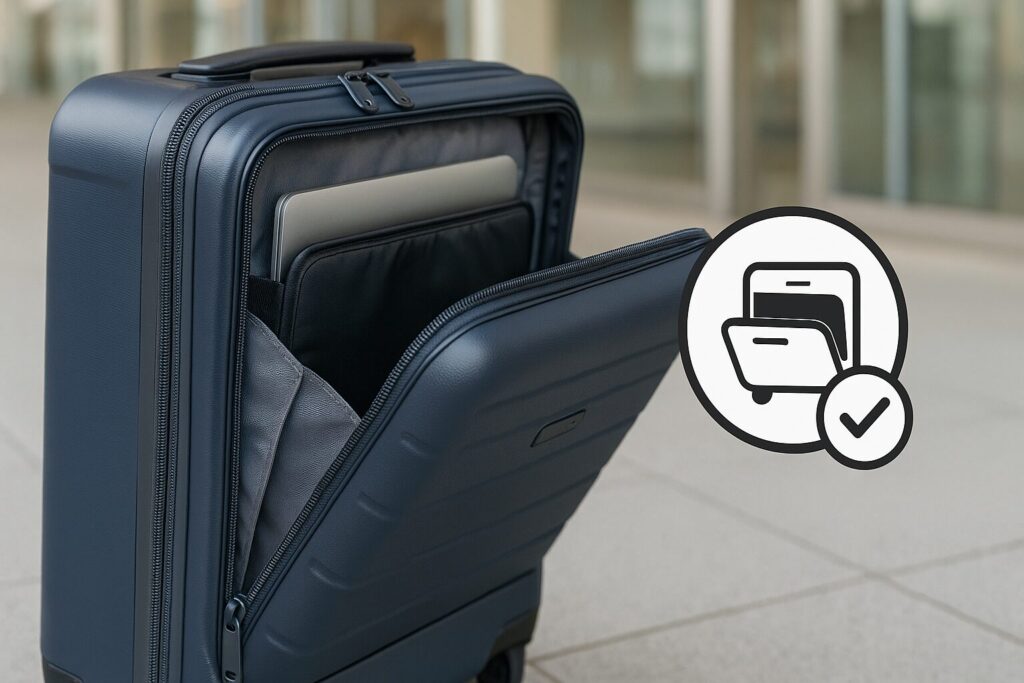 荷物をサッと取り出せるフロントオープン