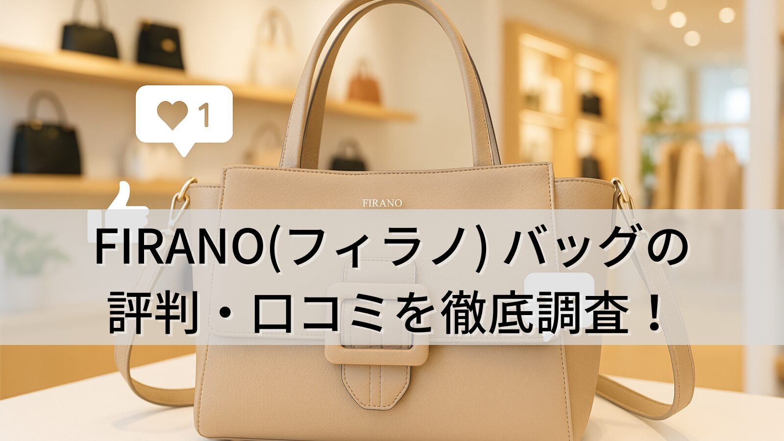 FIRANO(フィラノ) バッグの評判・口コミを徹底調査！