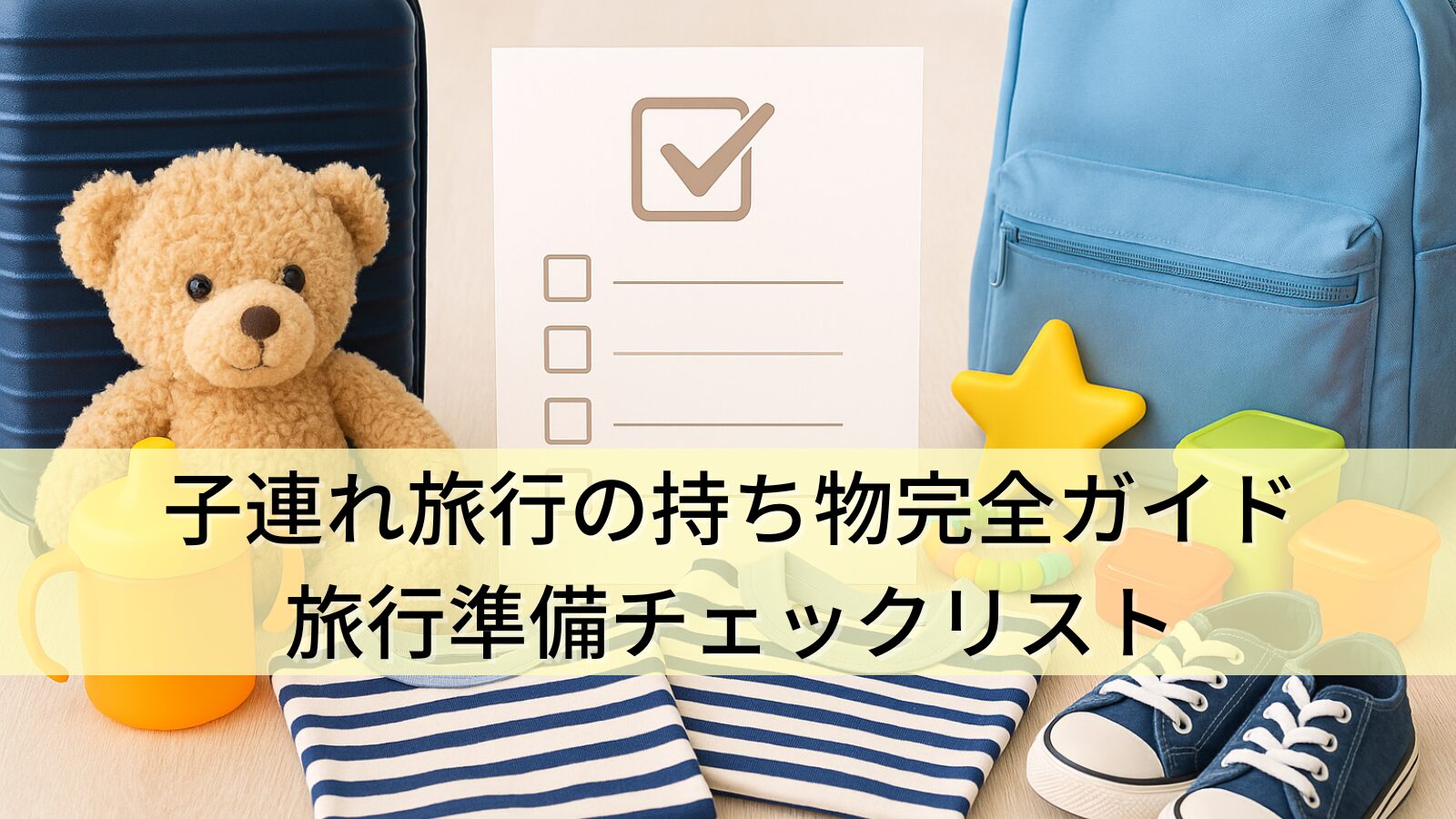 子連れ旅行の持ち物完全ガイド｜年齢別・季節別で選ぶ旅行準備チェックリスト