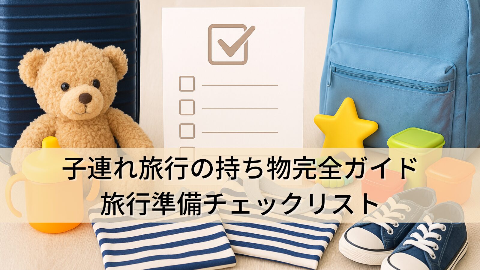 【子連れ旅行の持ち物完全ガイド】年齢別・季節別で選ぶ旅行準備チェックリスト