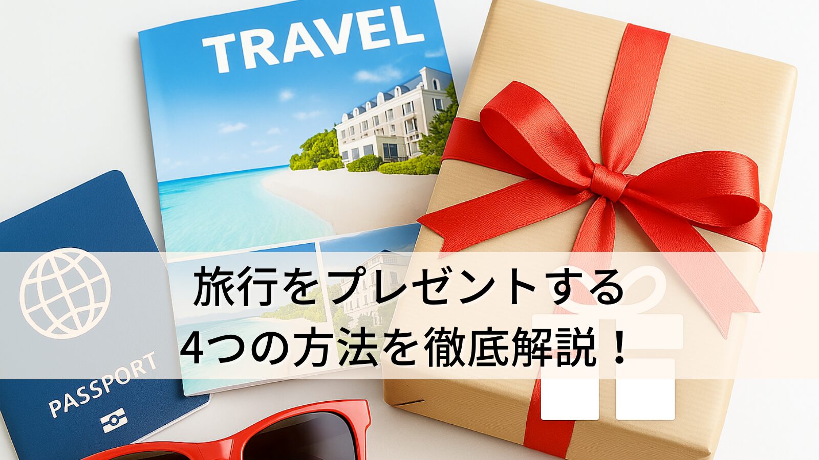 旅行をプレゼントする4つの方法を徹底解説！