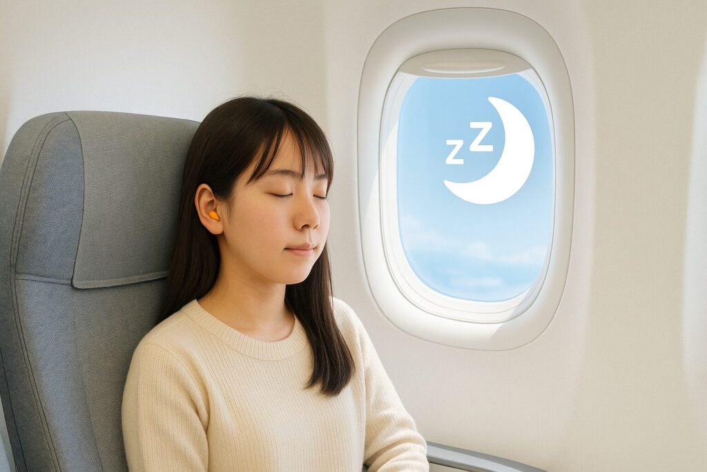 魅力②:騒音をカットして機内での睡眠をサポート