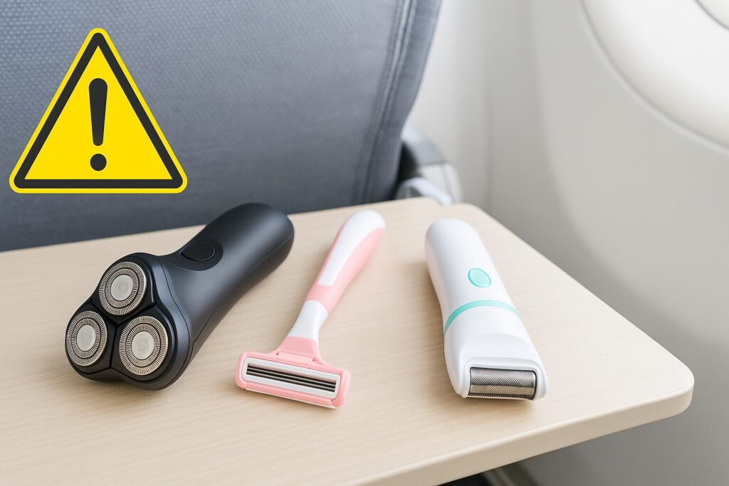 髭剃りや女性用カミソリ・電動シェーバーの持ち込みついて注意するべきこと