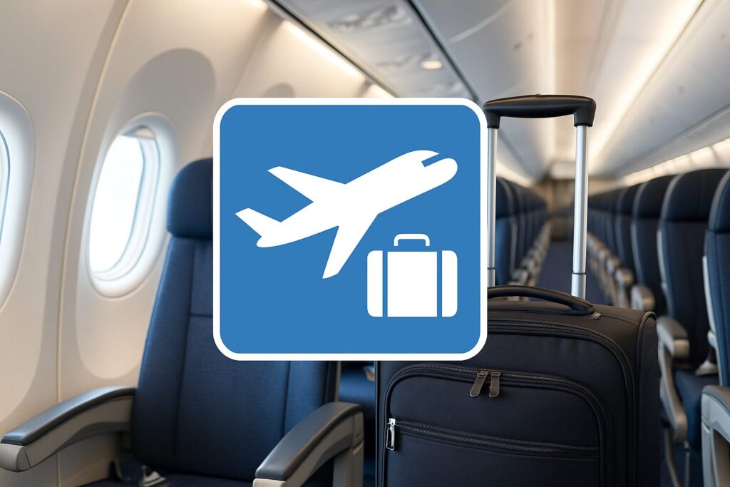 飛行機の機内に持ち込みできる荷物について