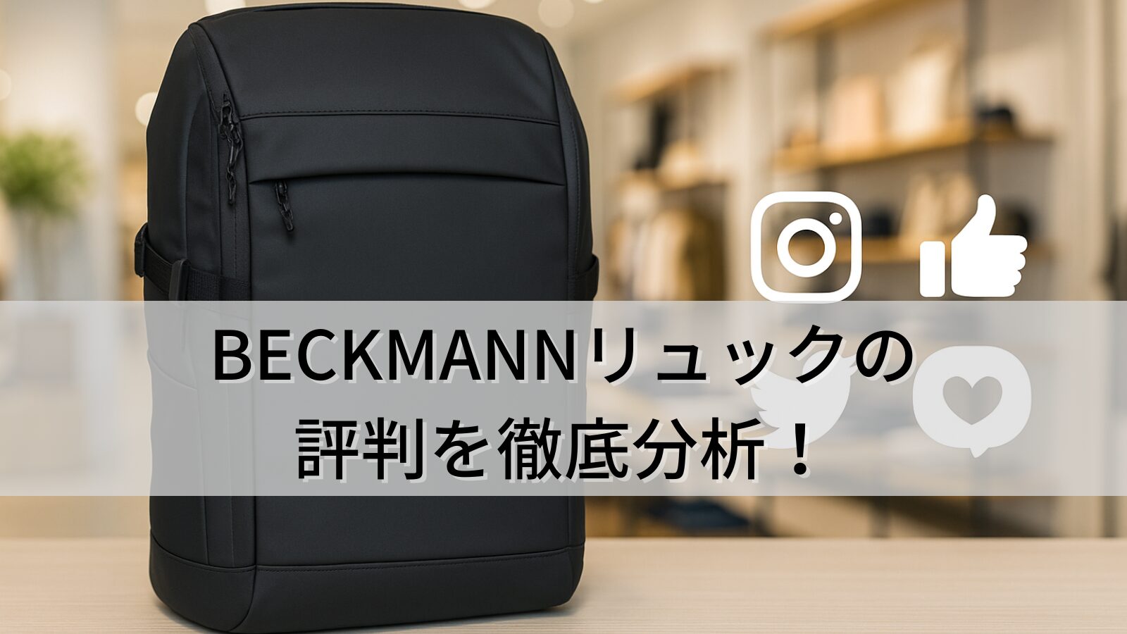 BECKMANNリュックの評判を徹底分析！口コミからわかる魅力と注意点まとめ！