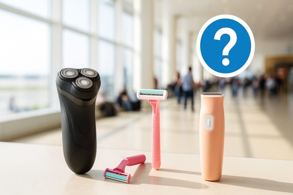 飛行機で髭剃りや女性用カミソリ、電動シェーバーの持ち込みは可能？まとめ！