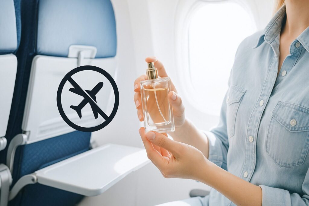機内で香水を使っても大丈夫？