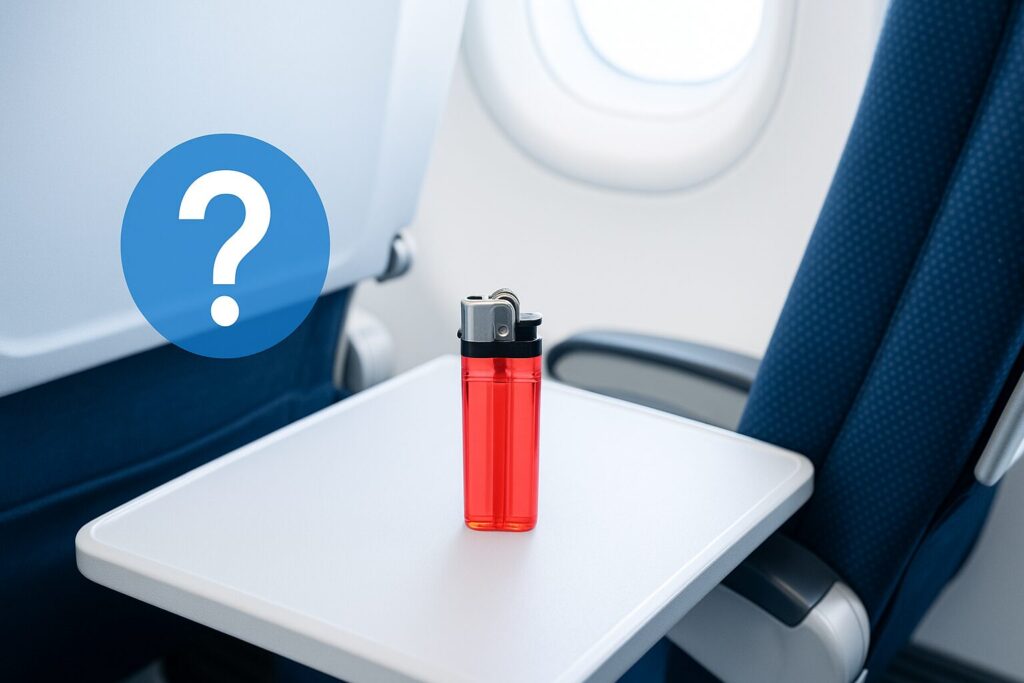 飛行機でライターの持ち込みは可能？預け荷物は？