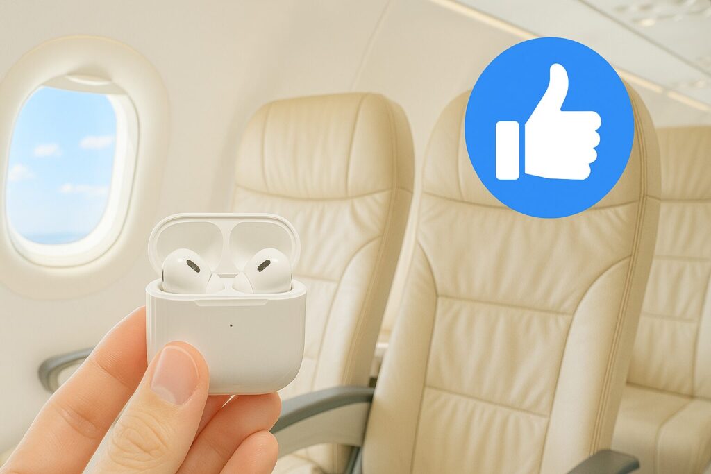 飛行機でBluetoothイヤホンを使うメリット