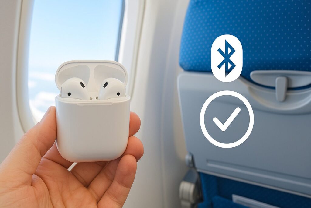 飛行機でBluetooth(ブルートゥース)イヤホンの持ち込みは可能?