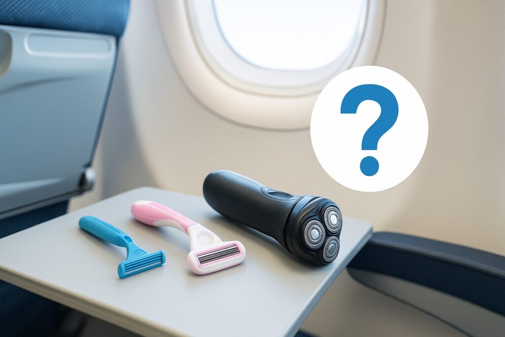 飛行機で髭剃りや女性用カミソリの持ち込みは可能？電動シェーバーや預け入れの規定は？