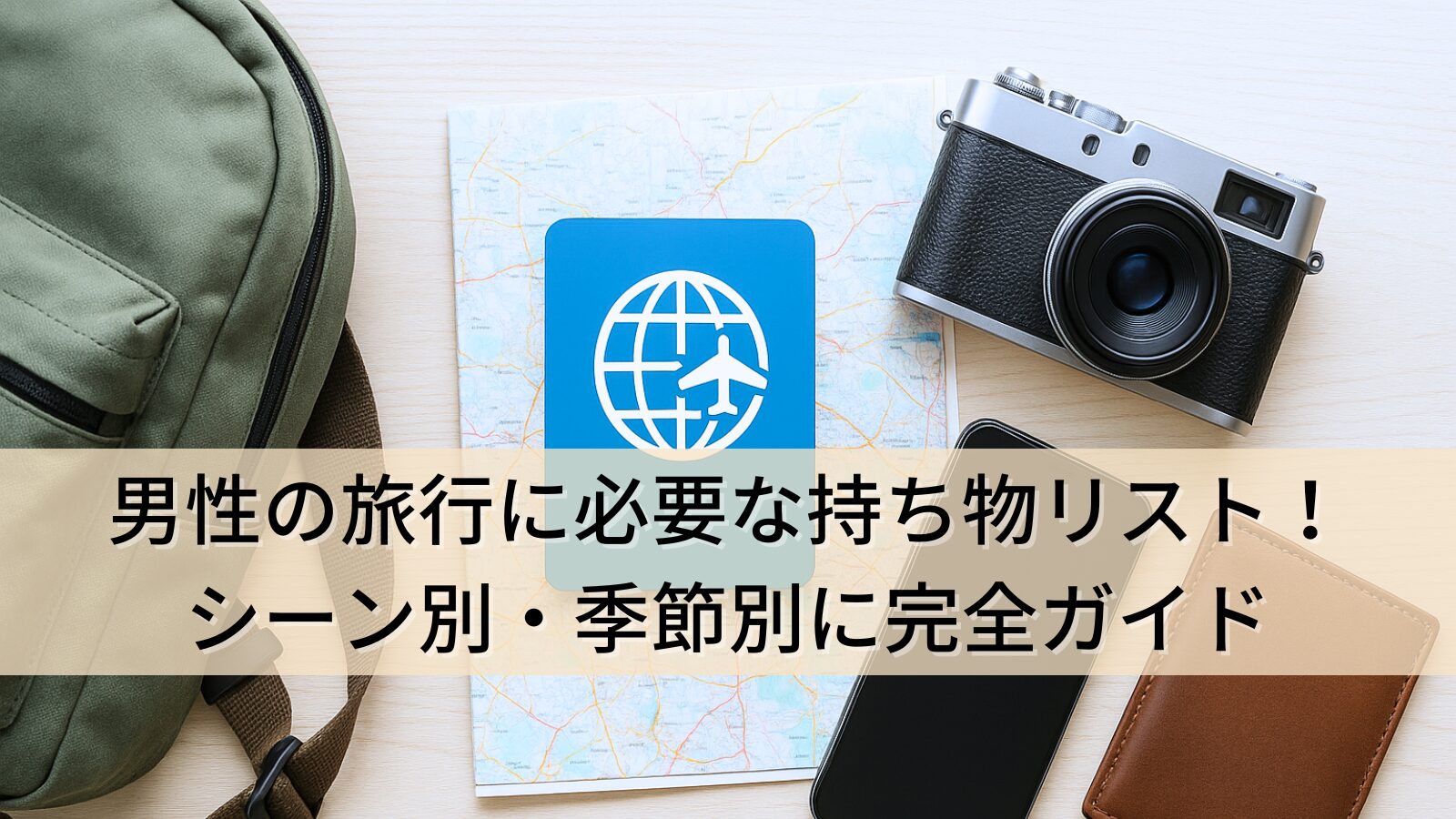 男性の旅行に必要な持ち物リスト！シーン別・季節別に完全ガイド