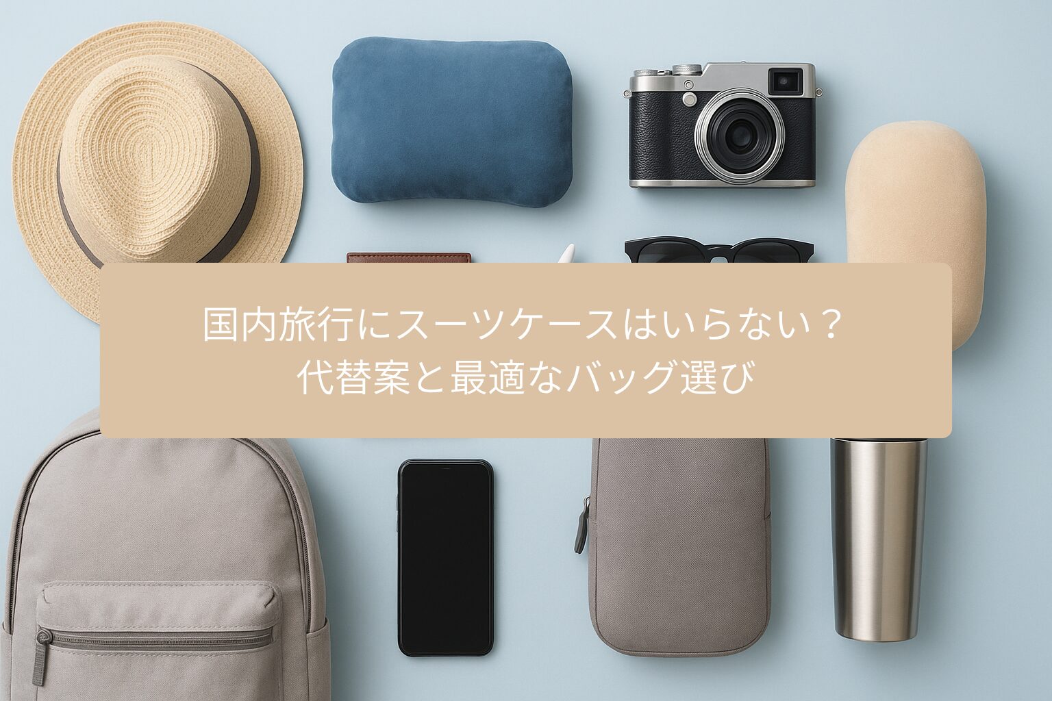 国内旅行にスーツケースはいらない？
