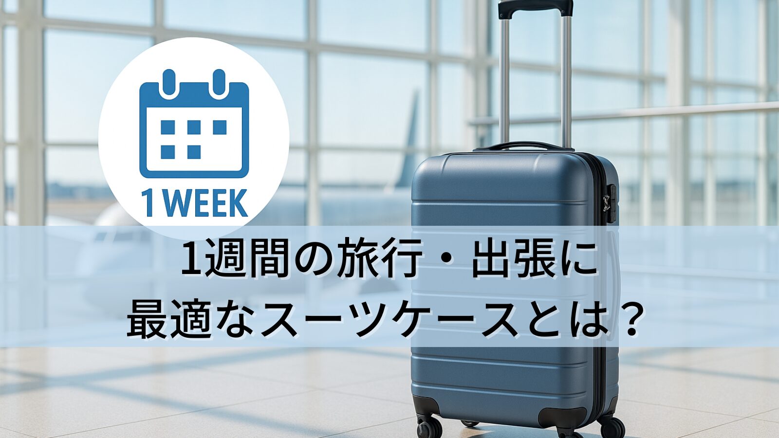 1週間の旅行・出張に最適なスーツケースとは？サイズ感・選び方と人気モデル10選まで徹底解説！