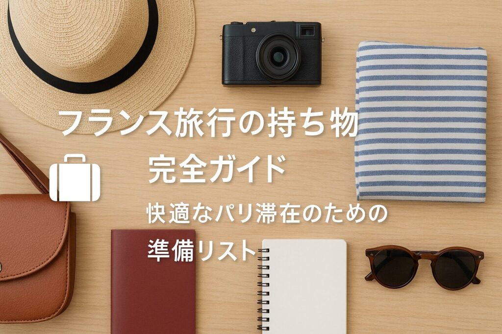 フランス旅行の持ち物