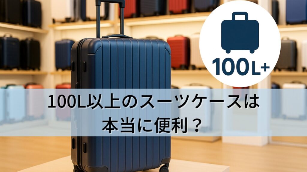 100L以上のスーツケースは本当に便利？長期旅行・留学に最適な選び方と活用法を徹底解説！