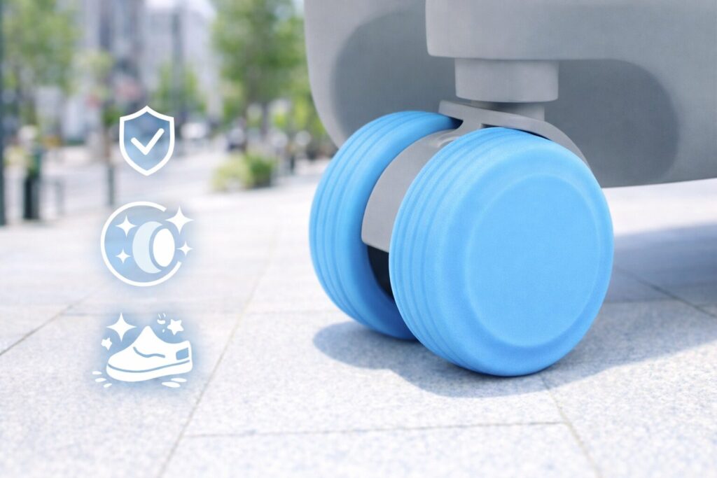 スーツケース キャスターカバーとは？