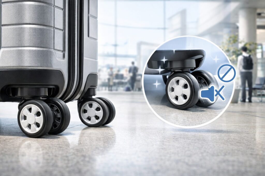 ポイント⑨:機能 – 静音キャスター