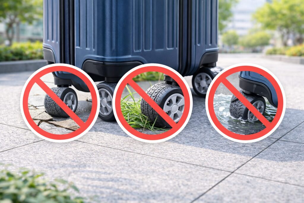 キャスターカバー使用時の注意点