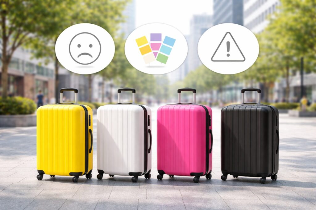 スーツケース色で後悔しない結論