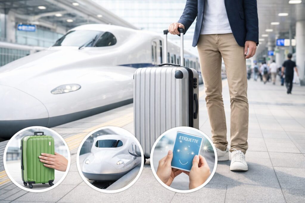 スーツケースの電車マナー新幹線編