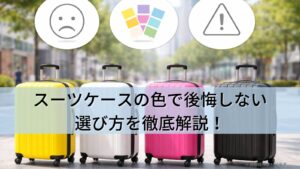 スーツケースの色で後悔しない選び方を徹底解説！