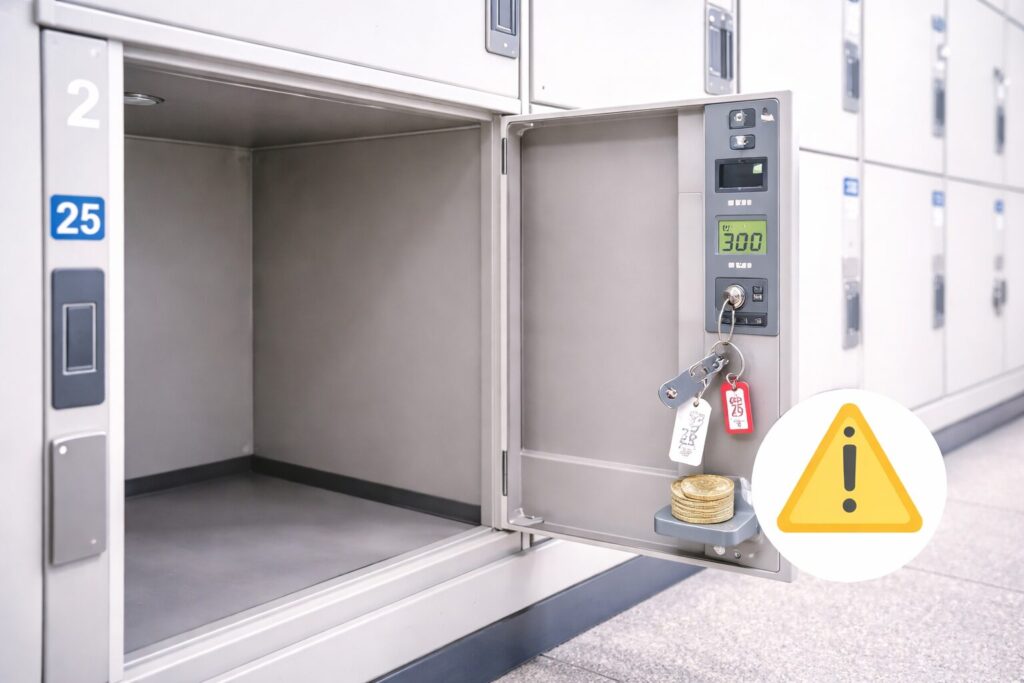 コインロッカー対応の注意点