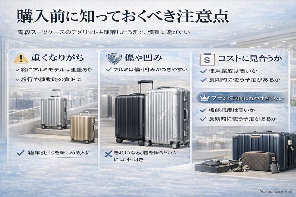 購入前に知っておくべき注意点