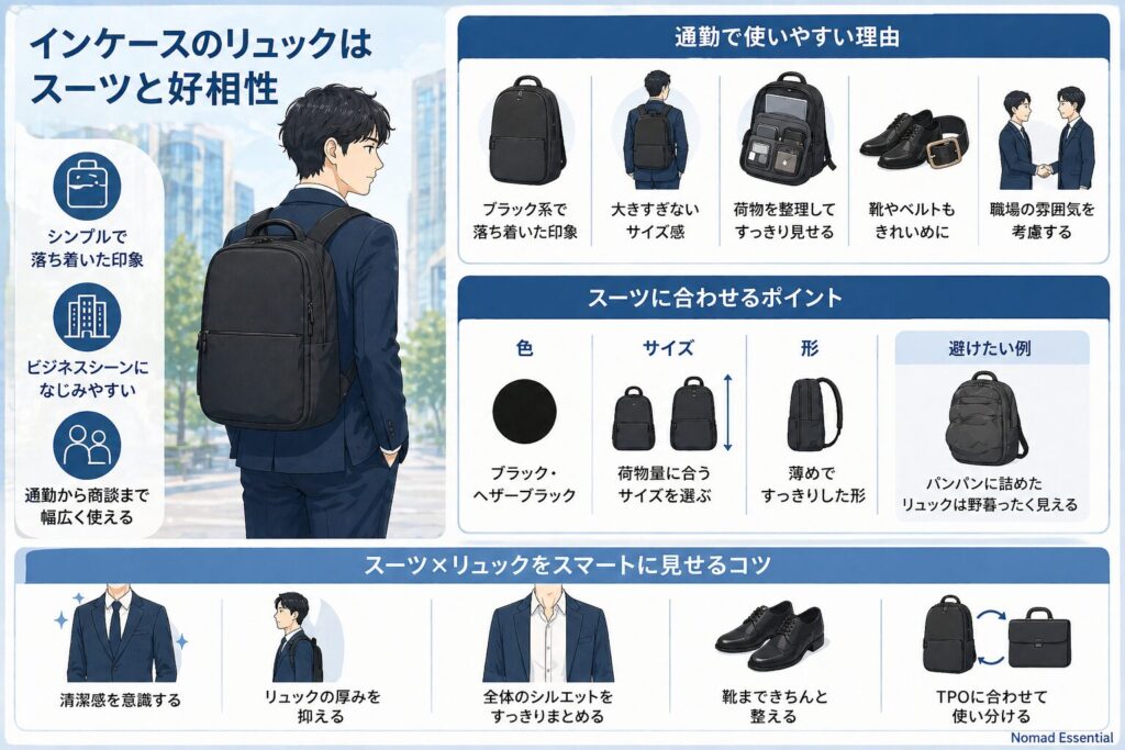 インケースのスーツ相性