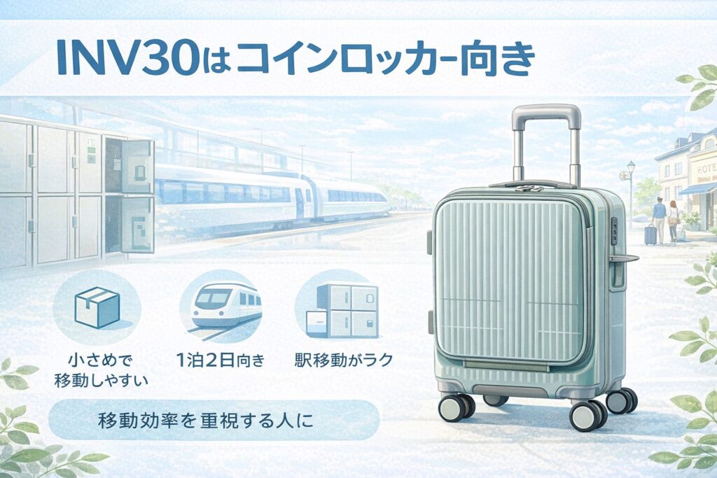INV30はコインロッカー向き