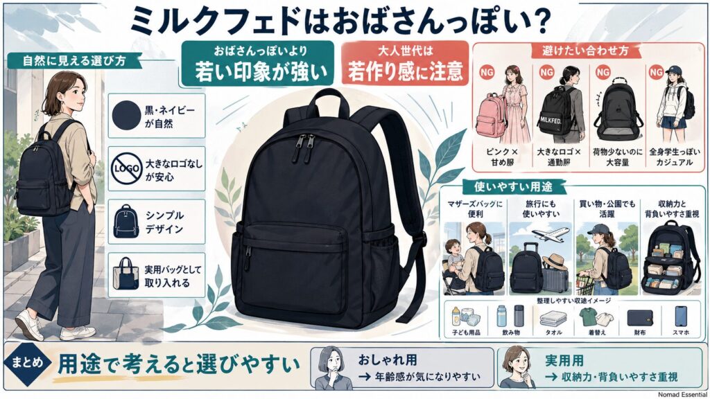 ミルクフェドはおばさんっぽい？