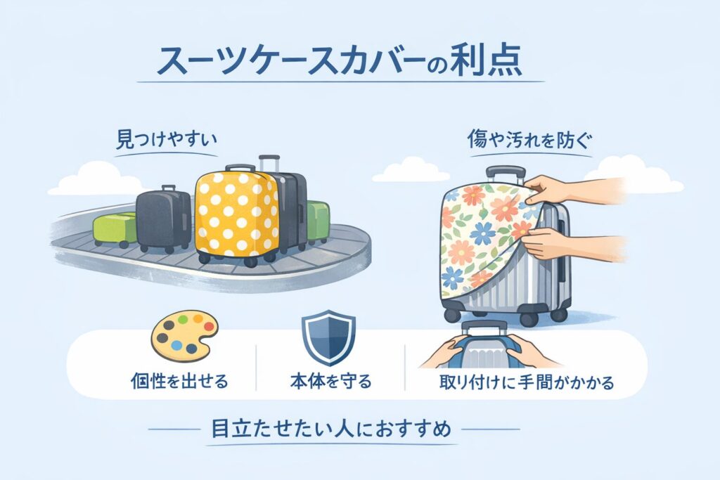 スーツケースカバーの利点