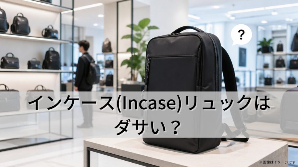 インケース(Incase)リュックはダサい？