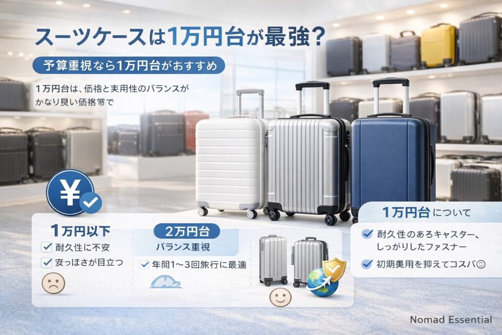 スーツケースは1万円台が最強？